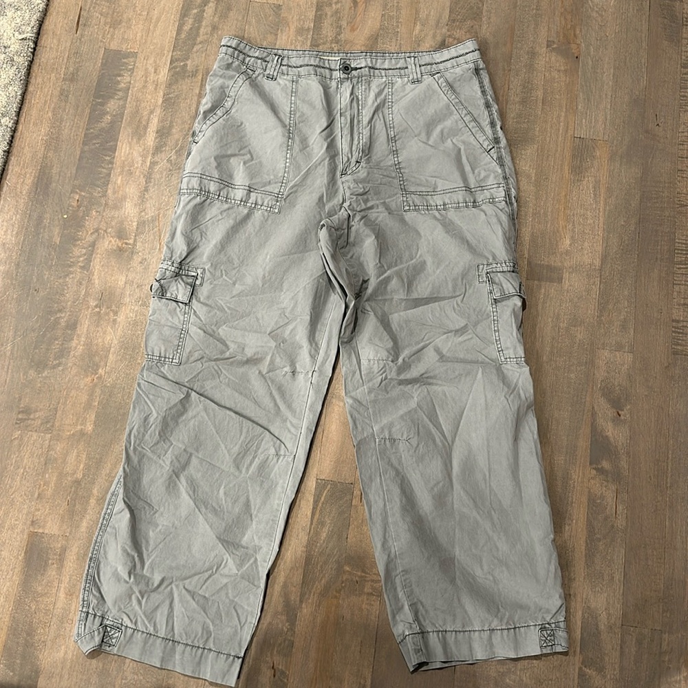 Pilcro Khaki Green Cargo Utility Pants